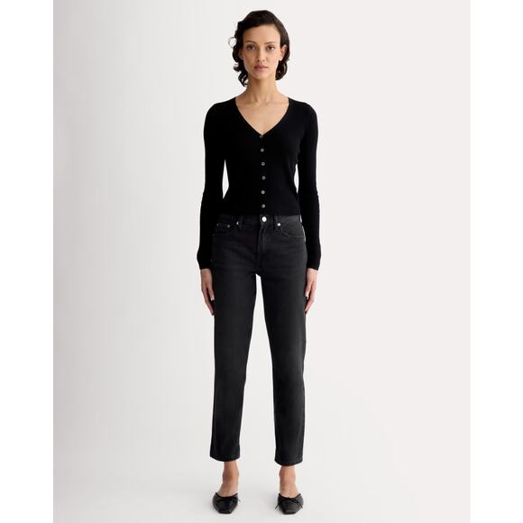 EVERLANE The Super-Soft Relaxed Jean Gray Black Sz 33 Regular {HH25} - Picture 1 of 5